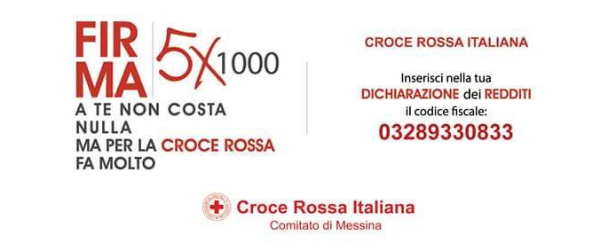 Dona il 5 per mille al Comitato della Croce Rossa di Messina